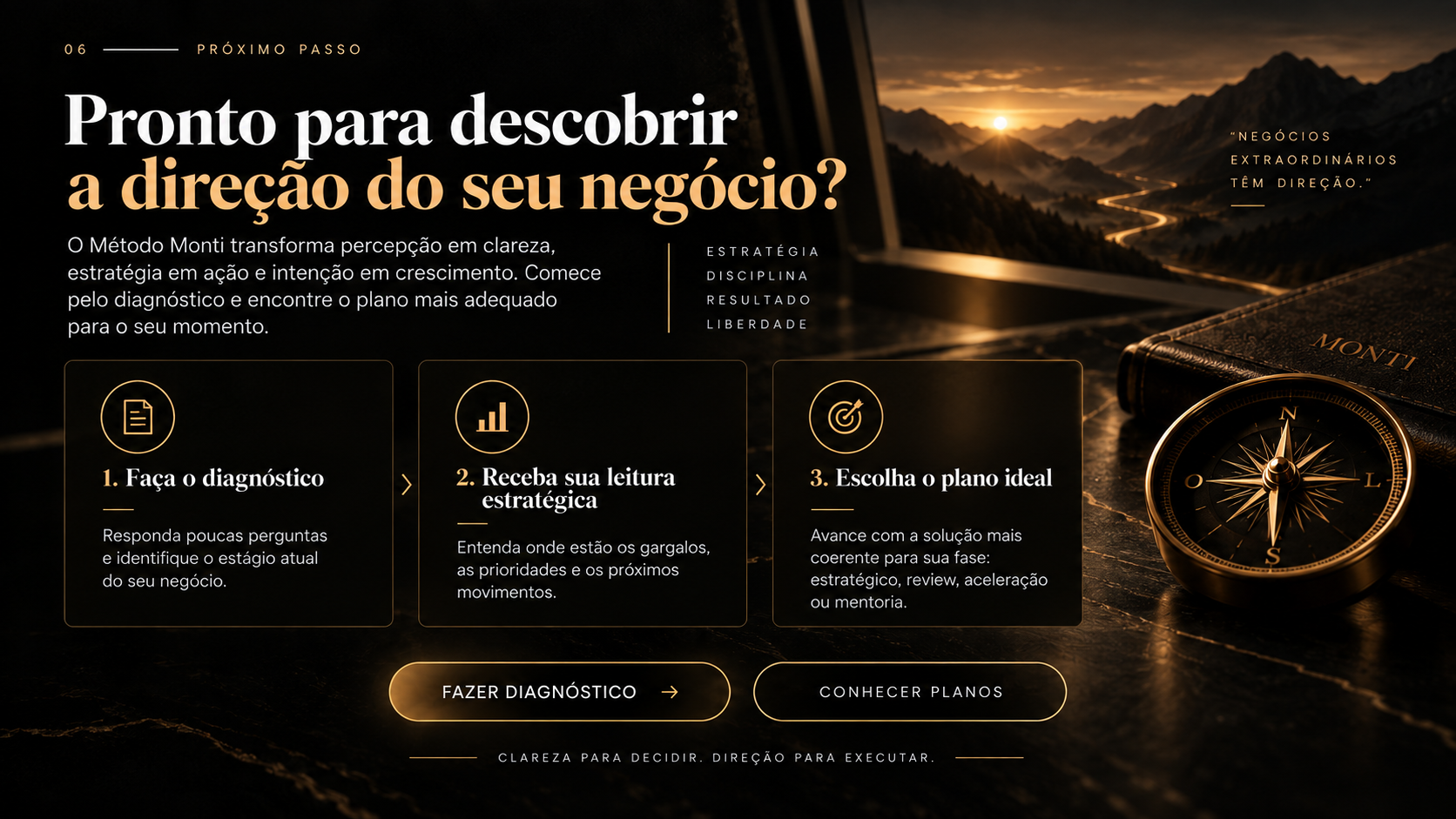 Do diagnóstico ao plano ideal